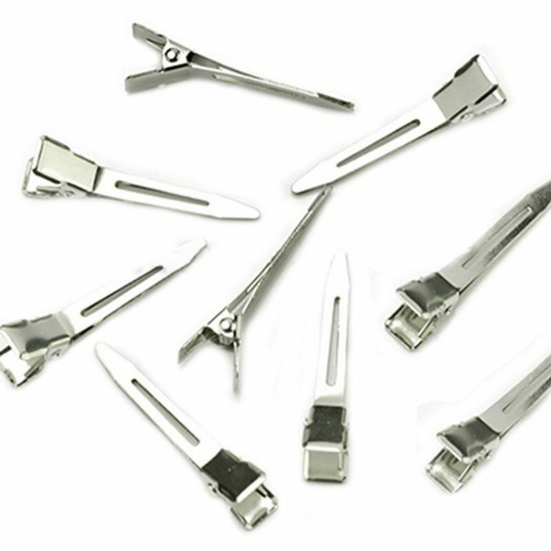 100 pcs Single Prong DIY Hairstyle Alligator Hair Clips (100 pcs) R2U3