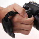 Black Hand Grip Camera Strap Pu Leather Hand Strap For Dslr Camera For Olym V4Q1
