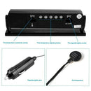 2X(Vst Auto Car Voltage Digital Lcd Temperature Thermometer Alarm Clock New