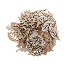 50 Pieces Wooden Leaves Embellishments Wooden Leaf Shapes Crafts for DIY Wedding