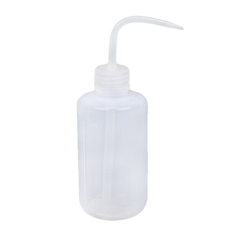 5X(Cylinder Shaped 250ml 8OZ Plastic Tattoo Washing  Soap Bottle White D8S3)