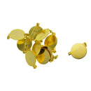 10Pcs Brooch Pin Back Base 20mm Round Cabochon Setting Tray with Safety Pins