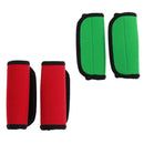 2 Pairs Kayak Canoe Boat Paddle Grips with Fastening Tape Red and Green