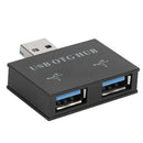 2 in1 Micro USB + USB2.0 to Dual 2 Ports USB2.0 OTG Hub Adapter Splitter