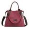 Women Large Totes Shopping Bag Handbag Shoulder Messenger Bags (Wine Red) SN9F