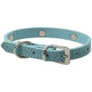 Pet Collar,Small Dog Collars Bling With Bone Necklace Puppy Cat (XS, blue 1