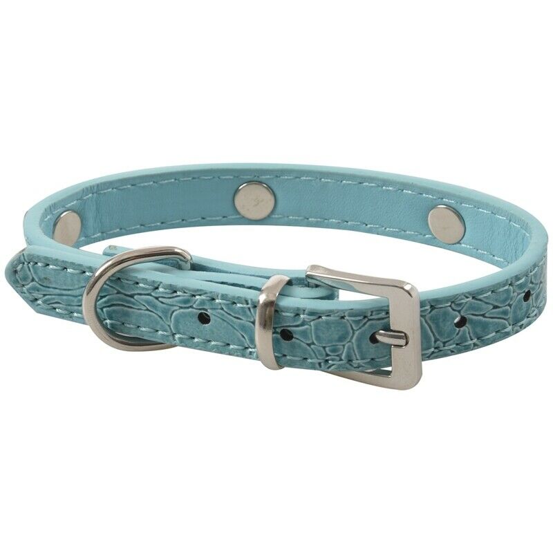 Pet Collar,Small Dog Collars Bling With Bone Necklace Puppy Cat (XS, blue 1