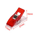50Pcs/lot Fabric Tape Bias Maker DIY Foot Case Plastic Clip Hemming Sewing Tools