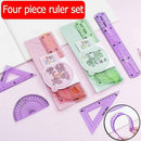 Creative Soft Ruler Students Special Soft Ruler Cartoon Ruler Sets Four Q7P1