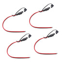 4 Pieces 300mm 14AWG Solar Battery SAE DIY Extension Connector Cable Wire
