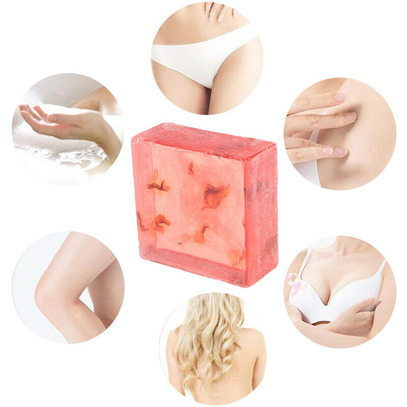 1Pc Rose Vaginal Itching Odor Soap Natural Wash Stops The Private Itching O_ Kw