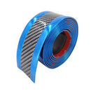3CM*1M Car Carbon Fiber Blue Edge Guard Strip Door Sill Protector Accessories