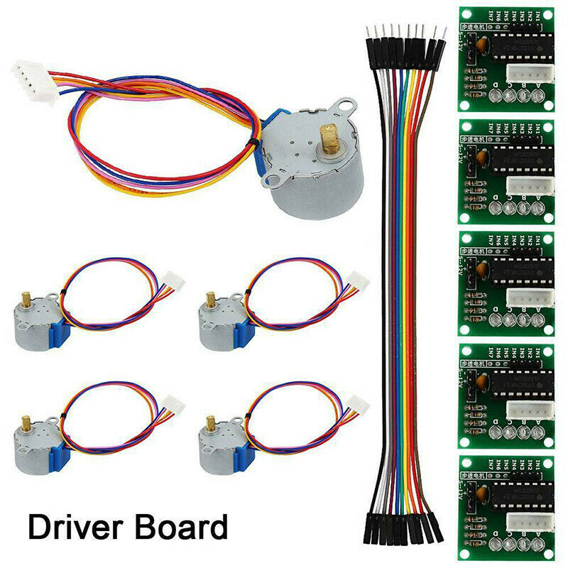 5PCS Stepper Motor With Driver Board Cable For Arduino Reduction Step Motor Gear