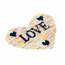 love heart reversible change color sequins sew on patches for clothes patch FT