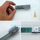 Car Windshield LCD Digital Room Temperature Meter Thermometer Suction Cup C/F