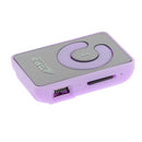 Mini Fashion Clip USB Hifi MP3 Player Support Micro SD Outdoor Purple