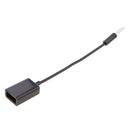 2x High Quality USB Female to 3.5mm Jack Male Audio Converter Cable (Black)