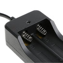 3.7V Lithium Battery Charger for 18650 16340 14500 AU Plug with Flashlight