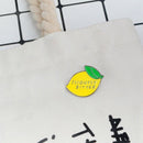 Lemon Enamel Pin Slightly Bitter Fruit Badge Button Brooches Jewelry Gift X2C3