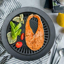 Smokeless Indoor Stovetop BBQ Grill Tray Barbecue House Gas Stove Portable Z8C2