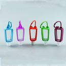30ML Portable Empty Refillable Bottle Keyring Travel Sanitizer Holders Silicone