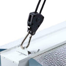 2Pcs GROW LIGHT ROPE HANGER RATCHET REFLECTOR HANGERS CL 1/8" 150lb K2M3