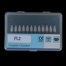 Dental White Polishing Stones Flame Cone shape burs Arkansas Stone 12X / Set OZ