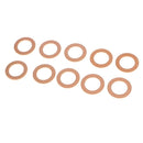 M14 Copper Oil Pan Drain Plug Gasket for Ford, Pack of 10