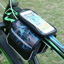 Waterproof Bicycle Bag Cycling Bike Front Frame Tube Pouch Phone Storage Bags