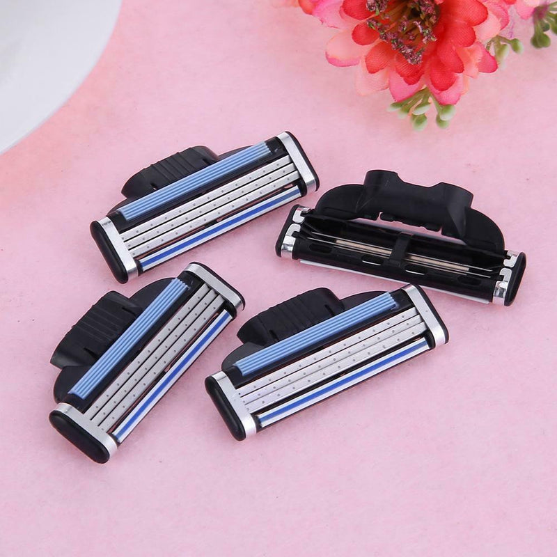 16pcs/Set 3 Layers Men Face Stainless Steel Manual Shaving Shaver Razor Blades