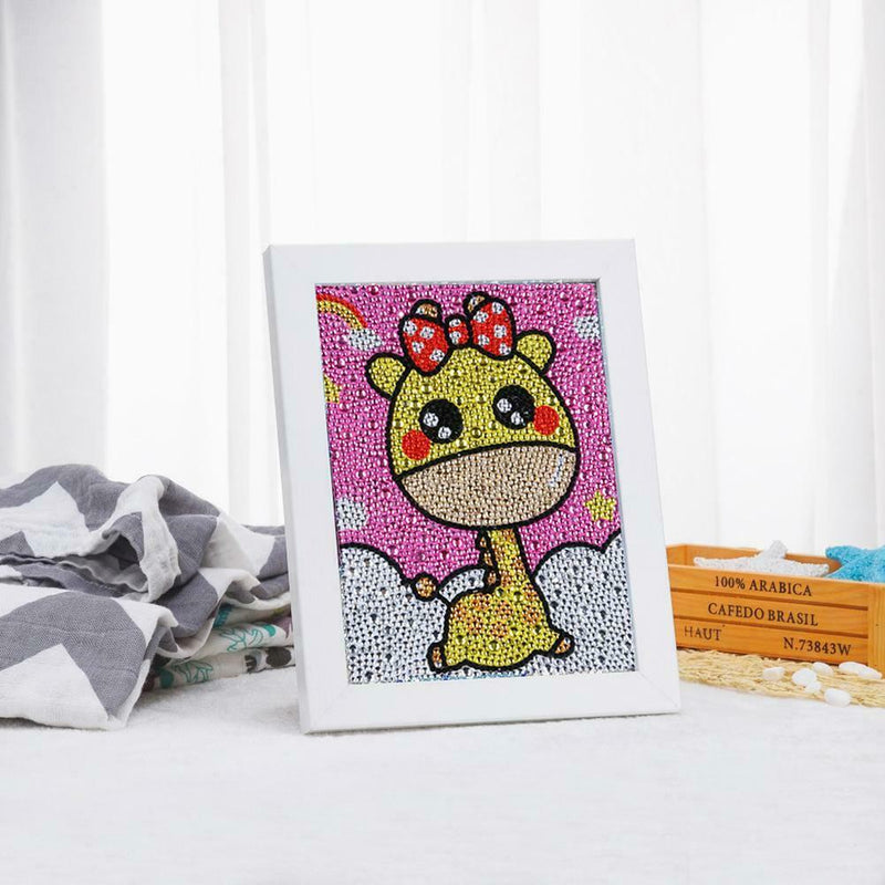 DIY Full Drill Diamond Painting Cartoon Kids Embroidery Kit (CJL01 Giraffe)
