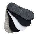 5pairs Mens Socks Boat Socks Summer Male Casual Breathable Socks Solid Color -OZ