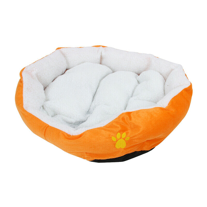 Large Waterproof Warm Soft Fleece Puppy Pet Dog Cat Bed House Basket Nest M F5P8