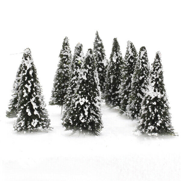 Lots 10 1/150 N Scale Scenery Cedar Trees Mini for Parking Street Layout