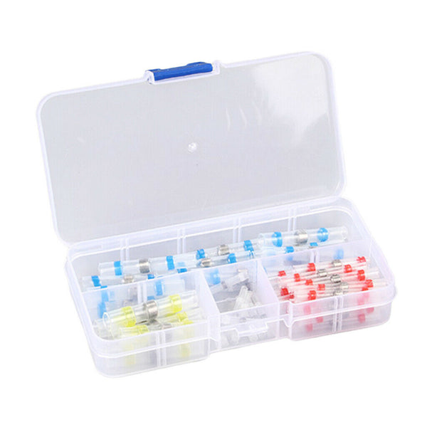 50Pcs 2:1 Heat Shrink Tubing Sleeve Sleeving Heat Shrink 4 Terminal Types