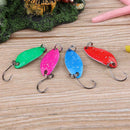 10pcs 2.8g/5cm Metal Spinner Spoon Fishing Lures Hard Copper Sequin Baits
