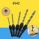 5pcs HSS M2 Twist Drill Bit Set Quick Change Hex Shank 2-6mm Wood Metal Plastic
