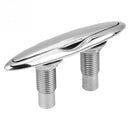 1X(Boat Ship Mooring Dock Neat Cleat Stainless Steel Double-Deck Push-Pull
