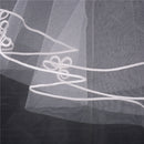 150cm White Simple Two Layer Tulle Wedding  Bridal Accessories JR