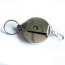 Lot Retractable Key Chain Reel Recoil Easy to Pull Key Ring Belt Clip f Keys Pro