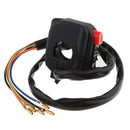 7/8 inch Motorcycle RH Handlebar Horn Turn Signal Light Headlight Ignition Power