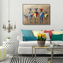 Painting By Numbers DIY Color Zebra Hand Painted Canvas Oil Picture Artwork