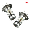 Pair H7 LED Fog Tail Lamp 100W Car Head Light Bulb Super Bright COB 6000K White