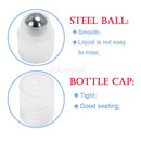 10x 10ml Empty Plastic Roll on Bottle Perfume Essential Oil Roller Ball