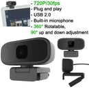 720P HD Webcam AUTO FOCUS Web Camera For PC/Laptop/Desktop with Microphone bs