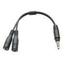 3.5mm Audio Mic TRRS Y Splitter Cable Headphone Adapter Male To 2 Female 2019