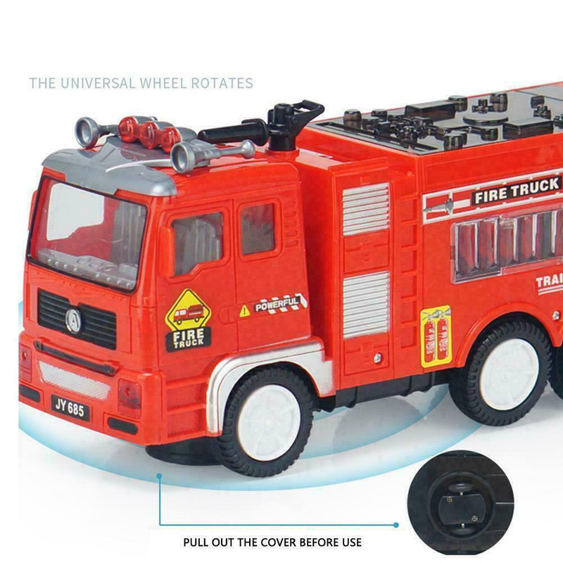 Electric Fire Engine Truck Car Siren Sound LED Lights Children Xmas Gift To T3K4