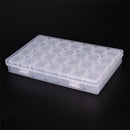 Clear Plastic 28 Slots Nail Art Tools Jewelry Storage Box Case Organizer Bead TO