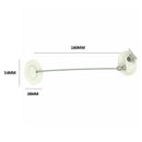 Aluminum Alloy Door Window Lock Child Safety Door Security Lock (White) A