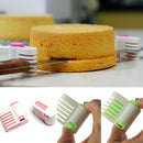 2pc Cake 5 Layer Leveller Slicer Adjustable Bread Cutter Fixator Cut Guide